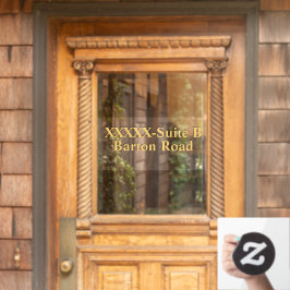 Personalize Shop Street Adress Number Guld Black