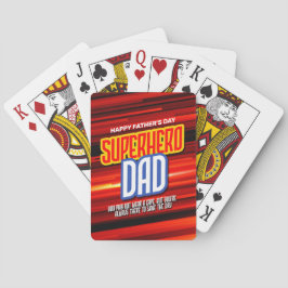 Personalize SuperHero Pappa Casinokort
