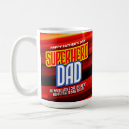 Personalize SuperHero Pappa Kaffemugg