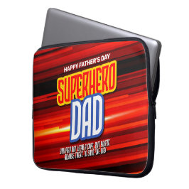 Personalize SuperHero Pappa Laptop Fodral