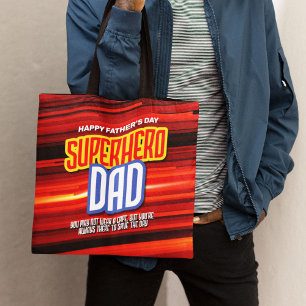 Personalize SuperHero Pappa Tygkasse