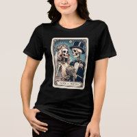 Personalize Tarot Theme Bröllop Newlyweds Black