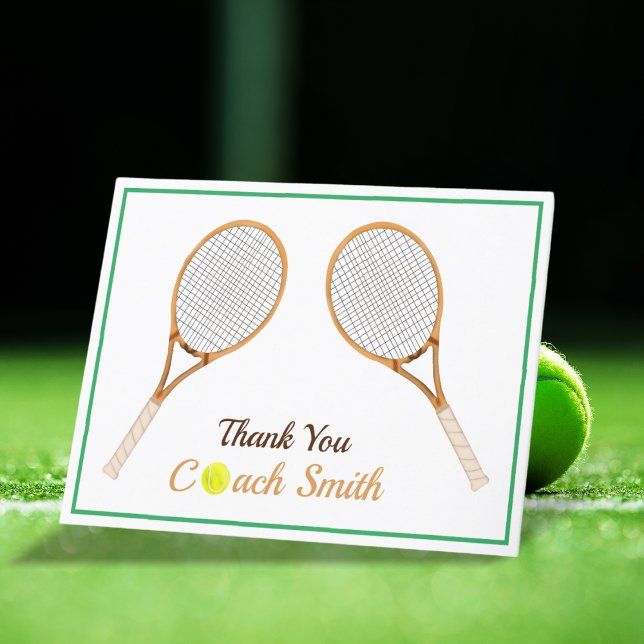 Personalize Tennis Coach Tack (Coach, your impact serves as our winning inspiration. Grateful!)