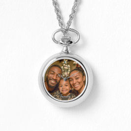 Personalize This Necklace Watch Add Your Photo  Armbandsur