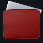 Personalize With Name Dk Red  Laptop Fodral<br><div class="desc">Style: Neoprene Laptop Sleeve 15 inch Protect your laptop with a custom laptop sleeve. Made with 100% neoprene, these lightweight and water resistant sleeves look great with your photos, text, or designs. Great for travel or just day-to-day use, custom laptop sleeves come in three sizes to fit your device and...</div>