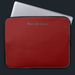 Personalize With Name Dk Red  Laptop Fodral<br><div class="desc">Style: Neoprene Laptop Sleeve 15 inch Protect your laptop with a custom laptop sleeve. Made with 100% neoprene, these lightweight and water resistant sleeves look great with your photos, text, or designs. Great for travel or just day-to-day use, custom laptop sleeves come in three sizes to fit your device and...</div>