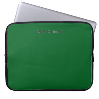 Personalize With Name Initials Green   Laptop Fodral