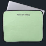 Personalize With Name Initials Mint Green       Laptop Fodral<br><div class="desc">Style: Neoprene Laptop Sleeve 15 inch Protect your laptop with a custom laptop sleeve. Made with 100% neoprene, these lightweight and water resistant sleeves look great with your photos, text, or designs. Great for travel or just day-to-day use, custom laptop sleeves come in three sizes to fit your device and...</div>