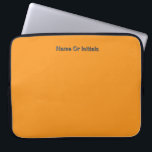 Personalize With Name Initials Orange      Laptop Fodral<br><div class="desc">Style: Neoprene Laptop Sleeve 15 inch Protect your laptop with a custom laptop sleeve. Made with 100% neoprene, these lightweight and water resistant sleeves look great with your photos, text, or designs. Great for travel or just day-to-day use, custom laptop sleeves come in three sizes to fit your device and...</div>