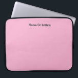 Personalize With Name Initials Pink      Laptop Fodral<br><div class="desc">Style: Neoprene Laptop Sleeve 15 inch Protect your laptop with a custom laptop sleeve. Made with 100% neoprene, these lightweight and water resistant sleeves look great with your photos, text, or designs. Great for travel or just day-to-day use, custom laptop sleeves come in three sizes to fit your device and...</div>