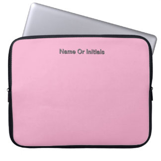 Personalize With Name Initials Pink      Laptop Fodral