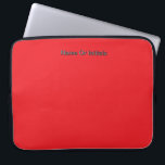 Personalize With Name Initials Red     Laptop Fodral<br><div class="desc">Style: Neoprene Laptop Sleeve 15 inch Protect your laptop with a custom laptop sleeve. Made with 100% neoprene, these lightweight and water resistant sleeves look great with your photos, text, or designs. Great for travel or just day-to-day use, custom laptop sleeves come in three sizes to fit your device and...</div>