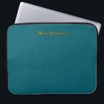 Personalize With Name Initials Teal     Laptop Fodral<br><div class="desc">Style: Neoprene Laptop Sleeve 15 inch Protect your laptop with a custom laptop sleeve. Made with 100% neoprene, these lightweight and water resistant sleeves look great with your photos, text, or designs. Great for travel or just day-to-day use, custom laptop sleeves come in three sizes to fit your device and...</div>