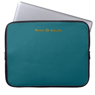 Personalize With Name Initials Teal     Laptop Fodral
