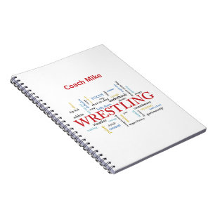 Personalize, Wrestling Coach Tack i Ord Anteckningsbok