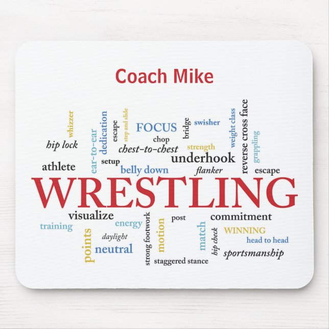 Personalize, Wrestling Coach Tack i Ord Musmatta (Framsidan)
