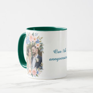 Personalized 1st Anniversary Photo Mug Mugg
