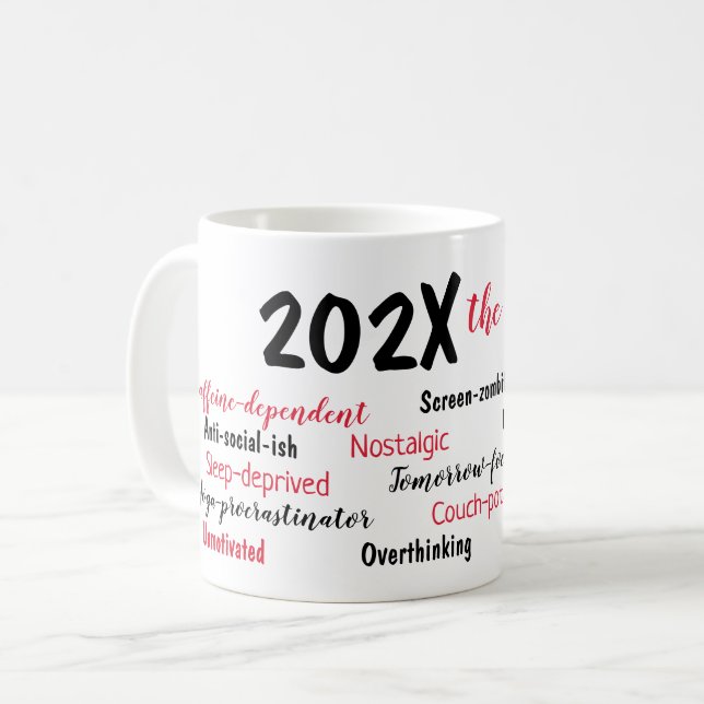 Personalized 2025 Year in Review Christmas Kaffemugg (Framsida vänster)