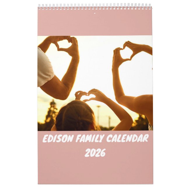 Personalized 2026 Family Calendar  Kalender (Omslag)