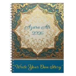 Personalized 2026 Floral Spiral Notebook Anteckningsbok