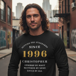Personalized 30th Birthday 1996 Add Name T Shirt