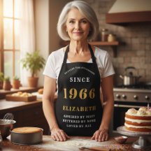 Personalized 60th Birthday 1966 Black & Gold