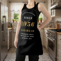 Personalized 70th Birthday 1956 Black & Gold