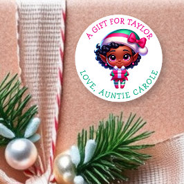 Personalized a Gift for You Christmas Gift Tags  Runt Klistermärke