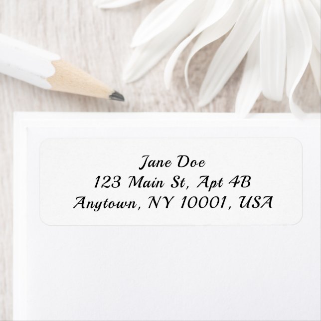 Personalized Address Labels Custom Name Stickers Returadress Etikett (Insitu)