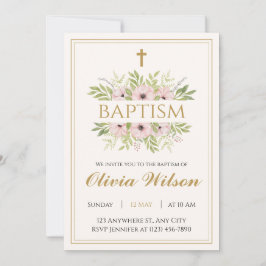 Personalized Adult Baptism Invitation Inbjudningar