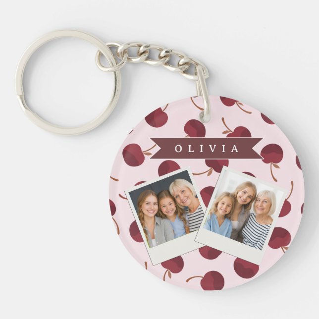 Personalized Aesthetic Cherry Pattern Name Gift (Framsidan)