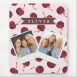 Personalized Aesthetic Cherry Pattern Name Gift Musmatta<br><div class="desc">This collection of adorable cherry patterns is one of those small, everyday pleasures that just make people smile. This design is whimsical, cozy, and effortlessly fashionable with its soft pink backdrop, strewn cherries, and personalized name accents. It's the kind of pattern that makes a desk, a purse, or a comfortable...</div>