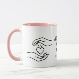Personalized All My Love Hands Heart Mug Mugg