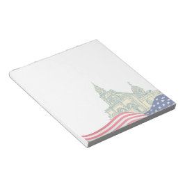 Personalized American Flag Patriotic USA  Anteckningsblock