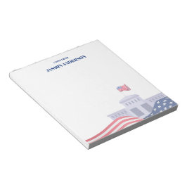 Personalized American Flag Patriotic USA  Anteckningsblock