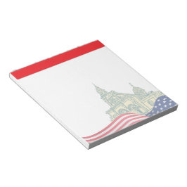 Personalized American Flag Patriotic USA  Anteckningsblock
