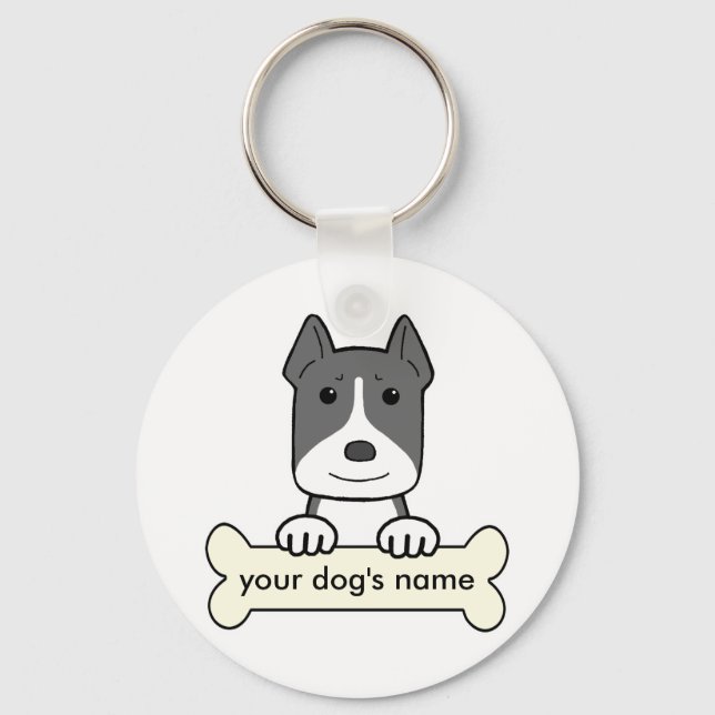 Personalized Amstaff Nyckelring (Framsida)