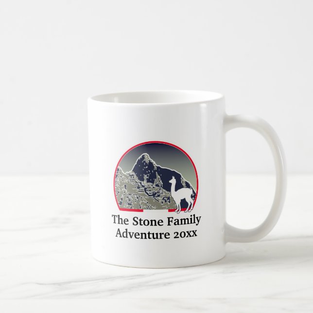 Personalized Ancient Andes Mountains Machu Picchu  Kaffemugg (Höger)