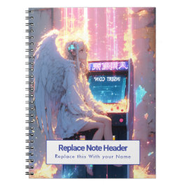 Personalized Anime Themed Notebook Anteckningsbok