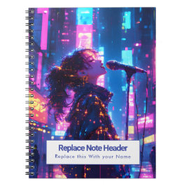 Personalized Anime Themed Notebook Anteckningsbok