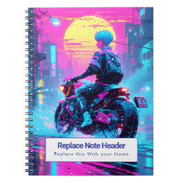 Personalized Anime Themed Notebook Anteckningsbok