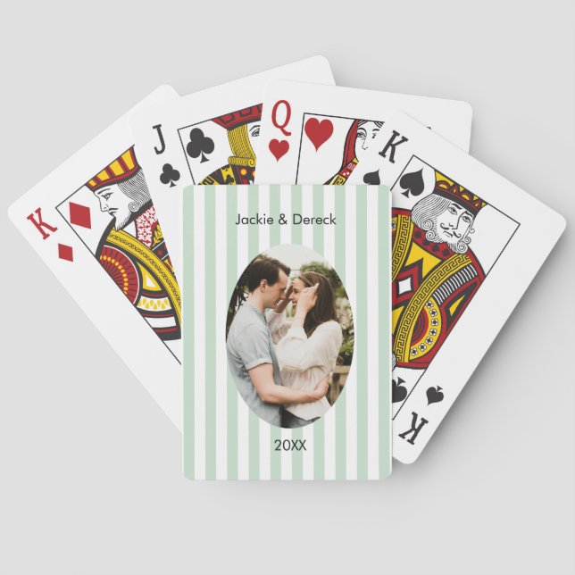 Personalized Anniversary Playing Cards – Custom  Casinokort (Baksidan)