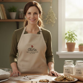 Personalized apron Oven apron Gift for mom baker Förkläde