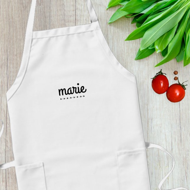 Personalized apron with name / Kitchen apron  Långt Förkläde (Skapare uppladdad)
