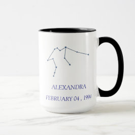 Personalized Aquarius Constellation Mug - Custom S Mugg