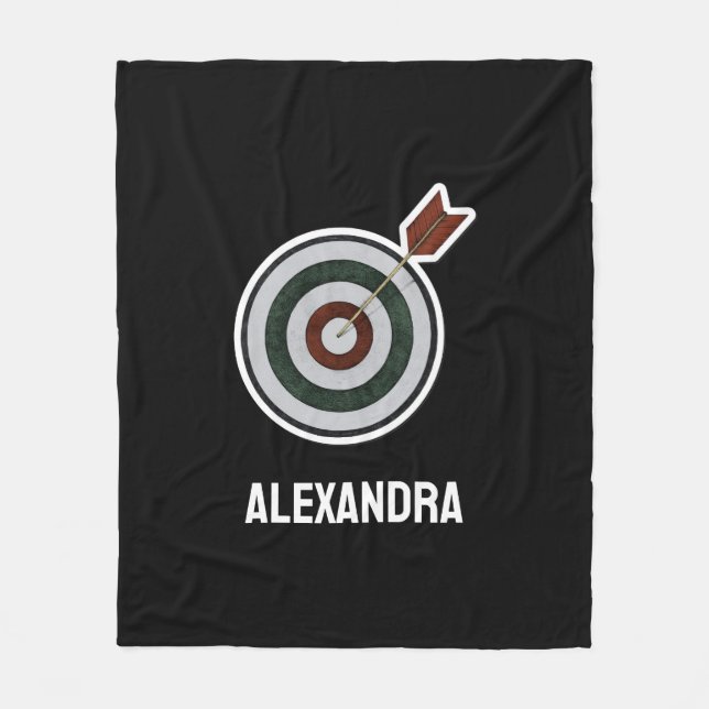 Personalized Archery Custom Archer Bow Arrows Fleecefilt (Framsidan)