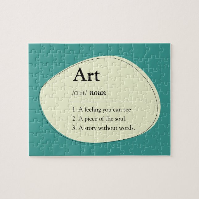 Personalized Art Dictionary Jigsaw Puzzle Pussel (Horisontell)