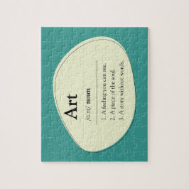 Personalized Art Dictionary Jigsaw Puzzle Pussel