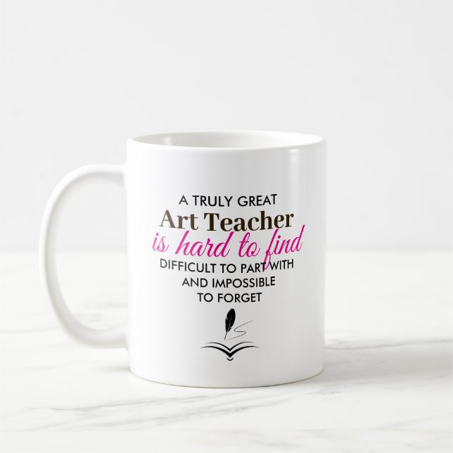 Personalized Art Teacher Appreciation gift Kaffemugg (Vänster)