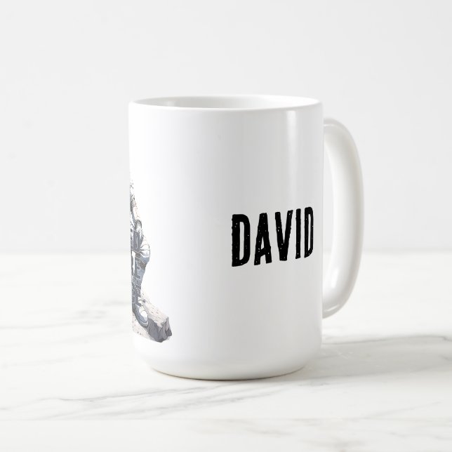 Personalized Astronaut Gift – I Need More Space Kaffemugg (Framsida höger)